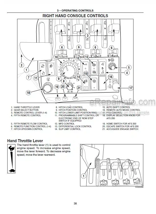 Photo 5 - Case IH Magnum MX215 MX245 MX275 MX305 Operators Manual Tractor