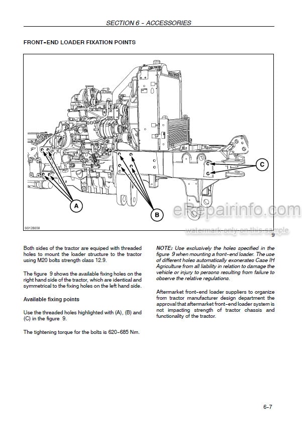 Photo 5 - Case IH Maxxum 100 110 115 125 140 Operators Manual Tractor