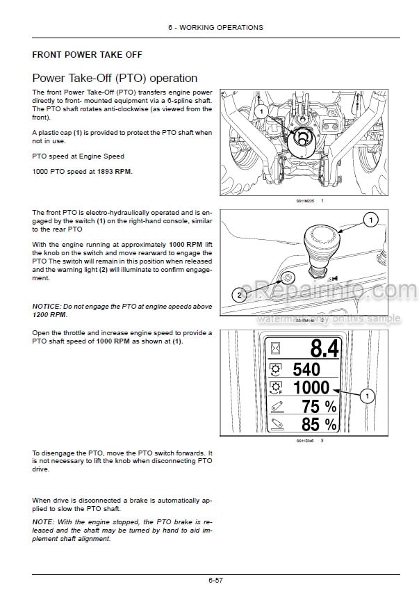 Photo 6 - Case IH Maxxum 110CVX 120CVX 130CVX Operators Manual Tractor