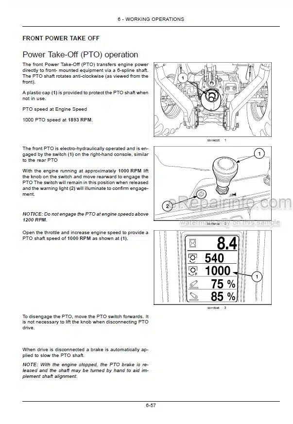Photo 6 - Case IH Maxxum 110CVX 120CVX 130CVX Operators Manual Tractor