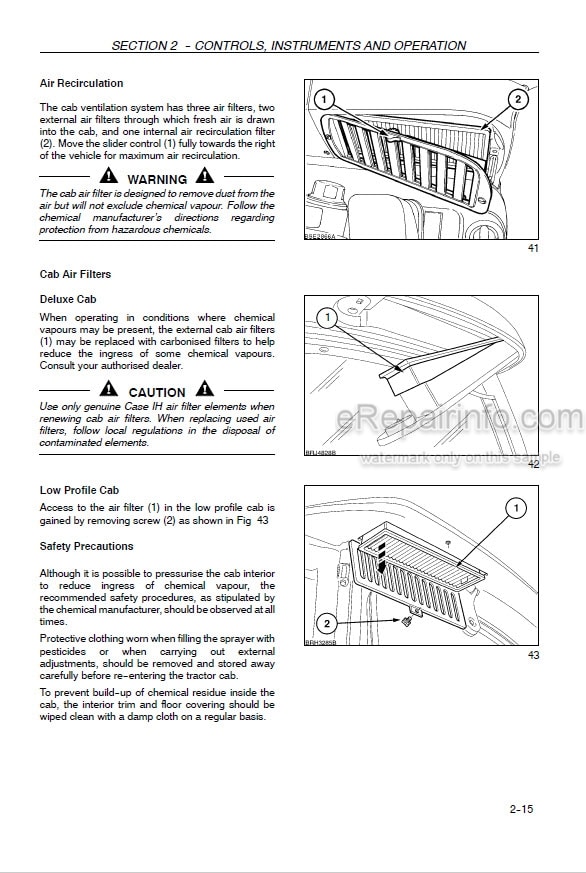 Photo 11 - Case IH Maxxum 110 120 130 115 125 140 Operators Manual Multicontroller Tractor Z9BE60001-