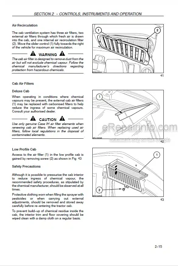 Photo 10 - Case IH Maxxum 110 120 130 115 125 140 Operators Manual Multicontroller Tractor Z9BE60001-