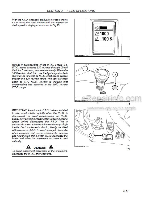 Photo 5 - Case IH Maxxum 110 120 130 115 125 140 Operators Manual Multicontroller Tractor Z9BE60001-