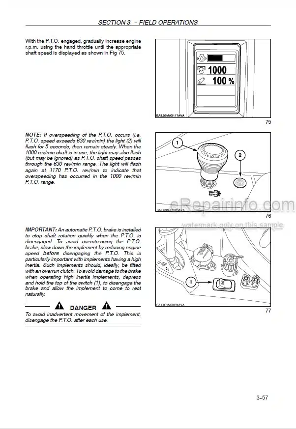 Photo 5 - Case IH Maxxum 110 120 130 115 125 140 Operators Manual Multicontroller Tractor Z9BE60001-
