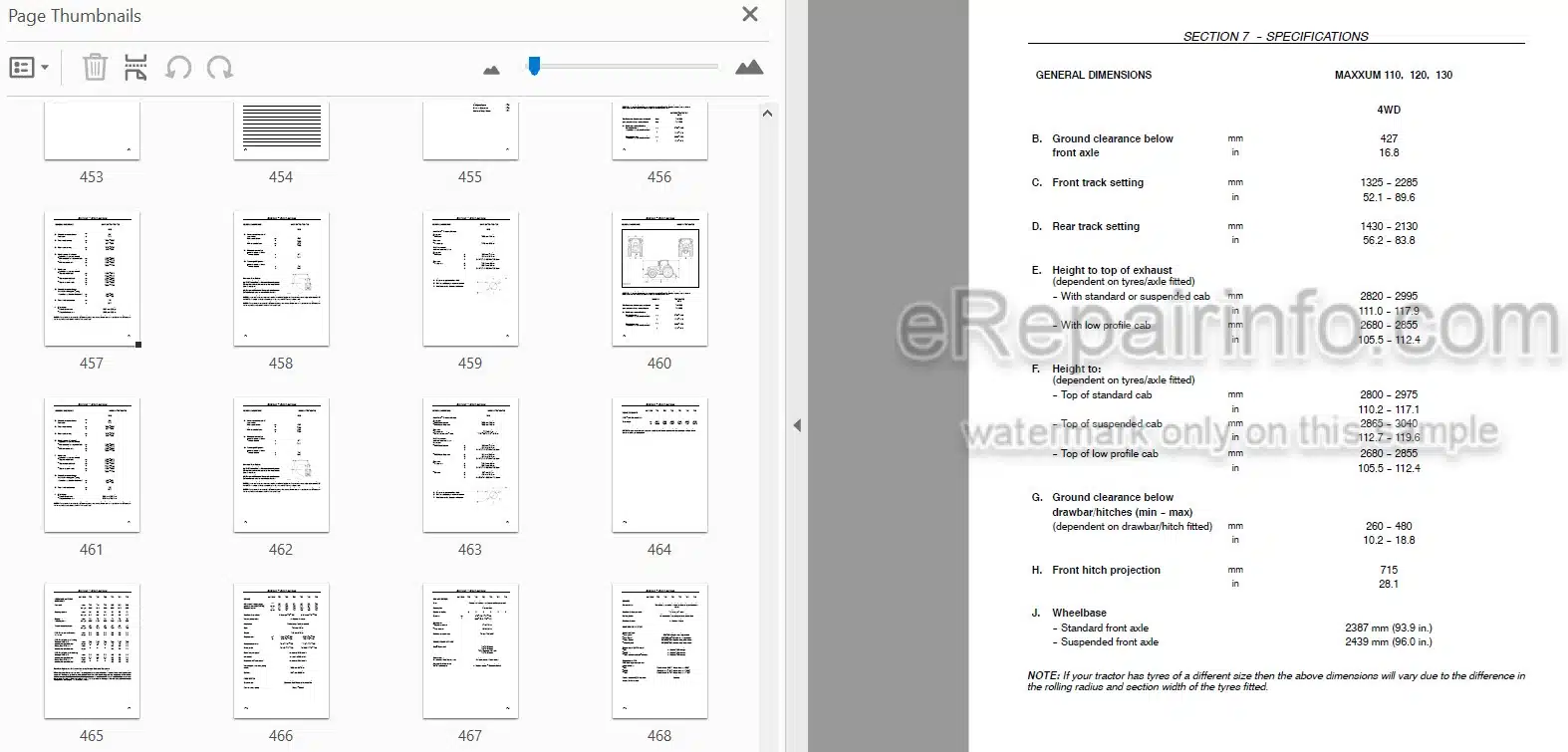 Photo 4 - Case IH Maxxum 110 120 130 115 125 140 Operators Manual Multicontroller Tractor Z9BE60001-