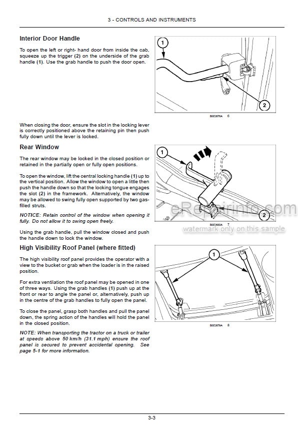 Photo 3 - Case IH Maxxum 110 120 130 115 125 140 Operators Manual Tractor