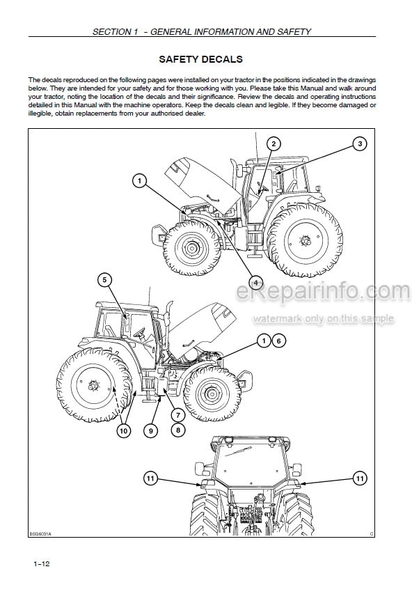 Photo 4 - Case IH Maxxum MXM120 MXM130 MXM140 MXM155 MXM175 MXM190 Operators Manual Tractor