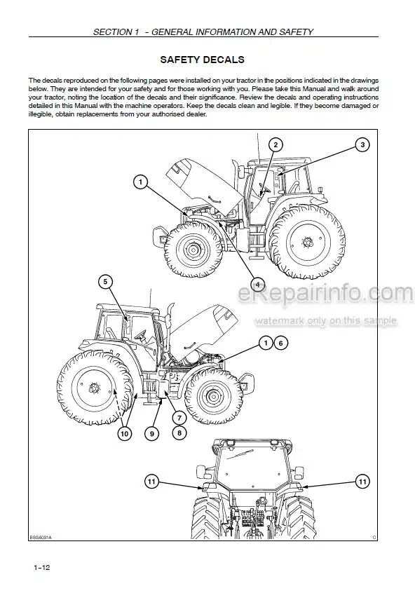 Photo 4 - Case IH Maxxum MXM120 MXM130 MXM140 MXM155 MXM175 MXM190 Operators Manual Tractor
