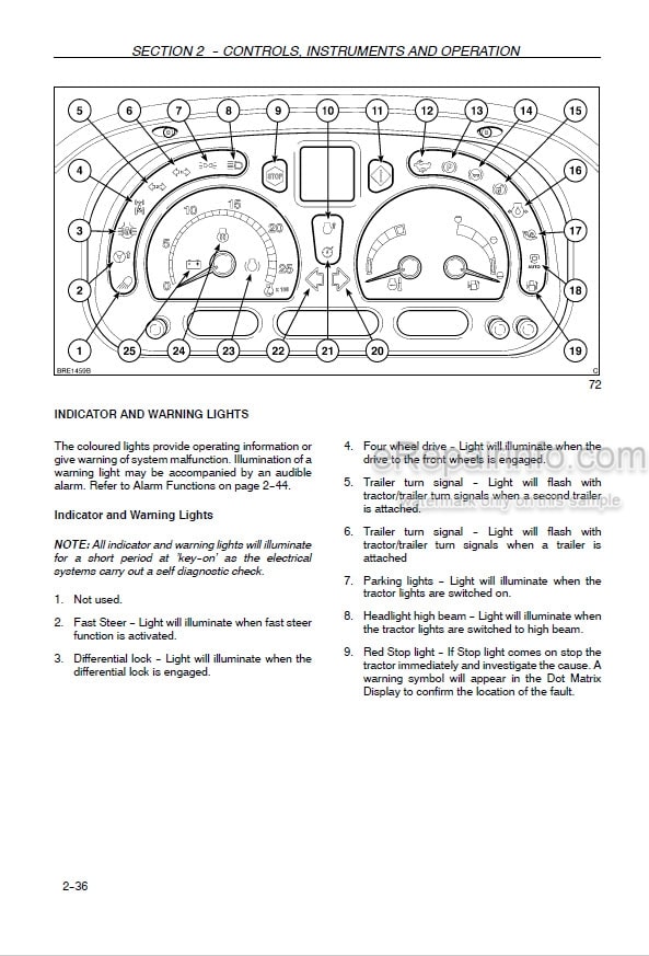 Photo 5 - Case IH Maxxum Pro 110 115 120 125 130 140 Operators Manual Tractor