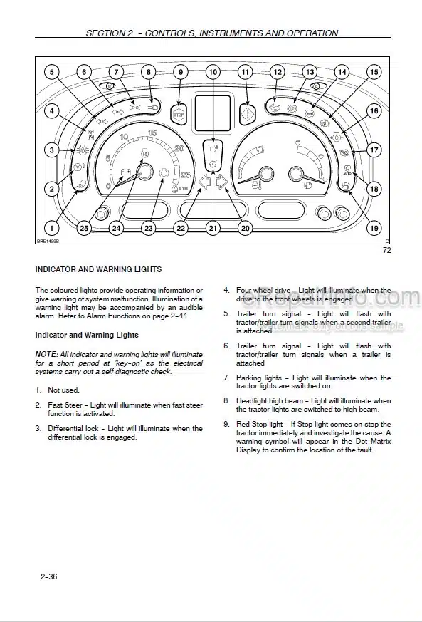 Photo 5 - Case IH Maxxum Pro 110 115 120 125 130 140 Operators Manual Tractor