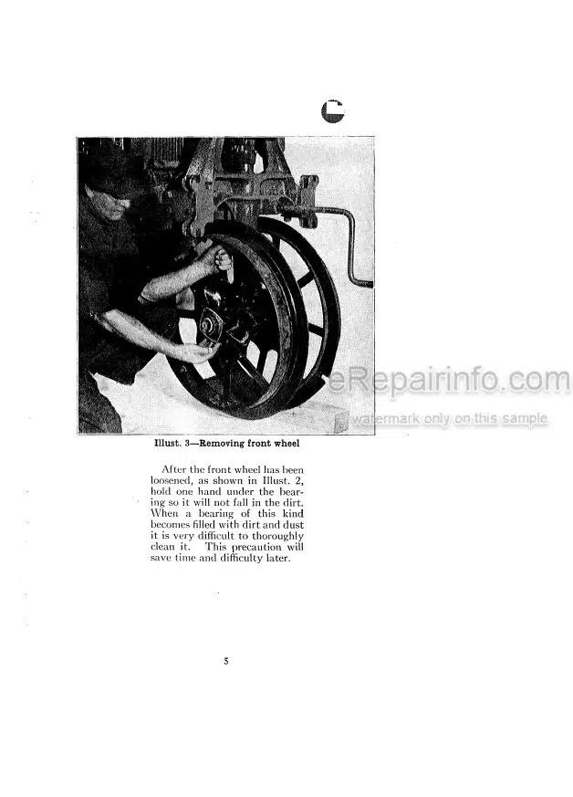 Photo 4 - Case IH McCormick Deering Farmall Operators Overhaul Manual Tractor