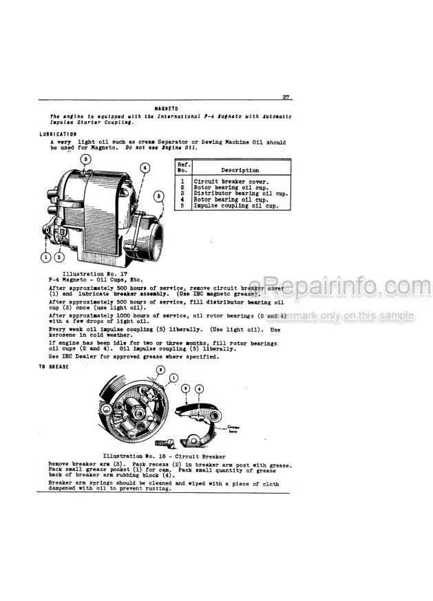 Photo 2 - Case IH McCormick Deering W14 Operators Manual Tractor