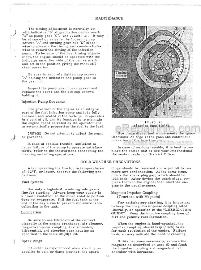 Photo 5 - Case IH McCormick W4 Operators Manual Tractor