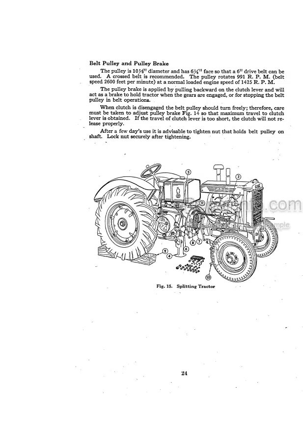 Photo 5 - Case IH Model R Operators Manual Tractor