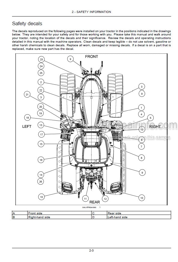 Photo 3 - Case IH Optum 270CVT 300CVT Tier 4B Final Operators Manual Tractor