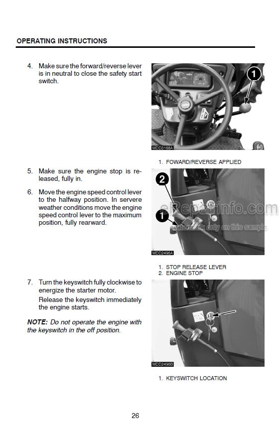 Photo 2 - Case IH PJ55 PJ65 PJ75 Operators Manual Tractor