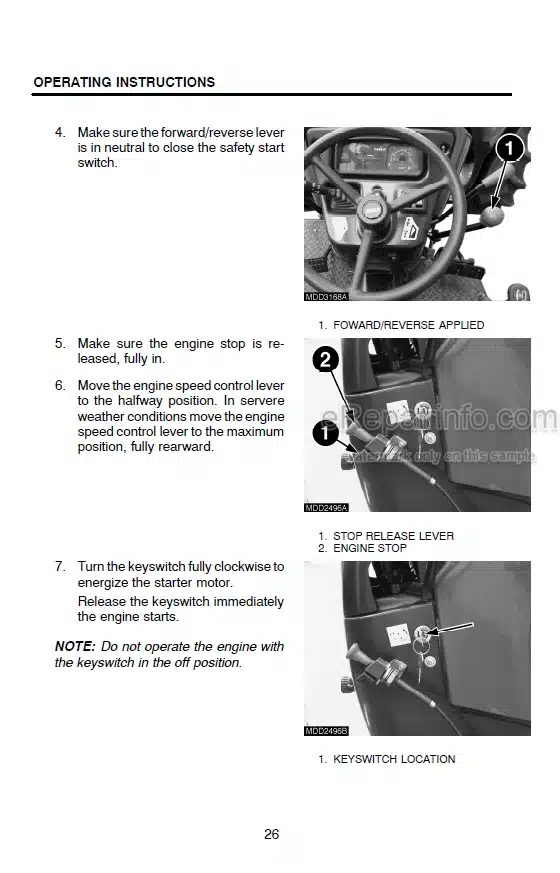 Photo 6 - Case IH PJV55 PJV65 PJV75 PJN55 PJN65 PJN75 Operators Manual Tractor