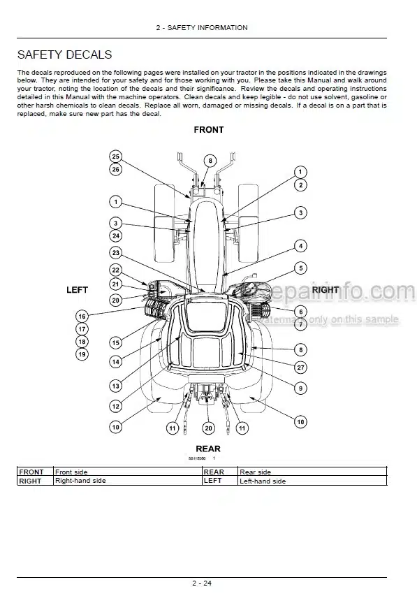 Photo 4 - Case IH Puma 130CVX 145CVX 160CVX Operators Manual Tractor