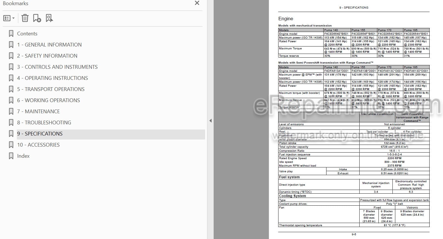 Photo 5 - Case IH Puma 140 155 170 185 Operators Manual Tractor