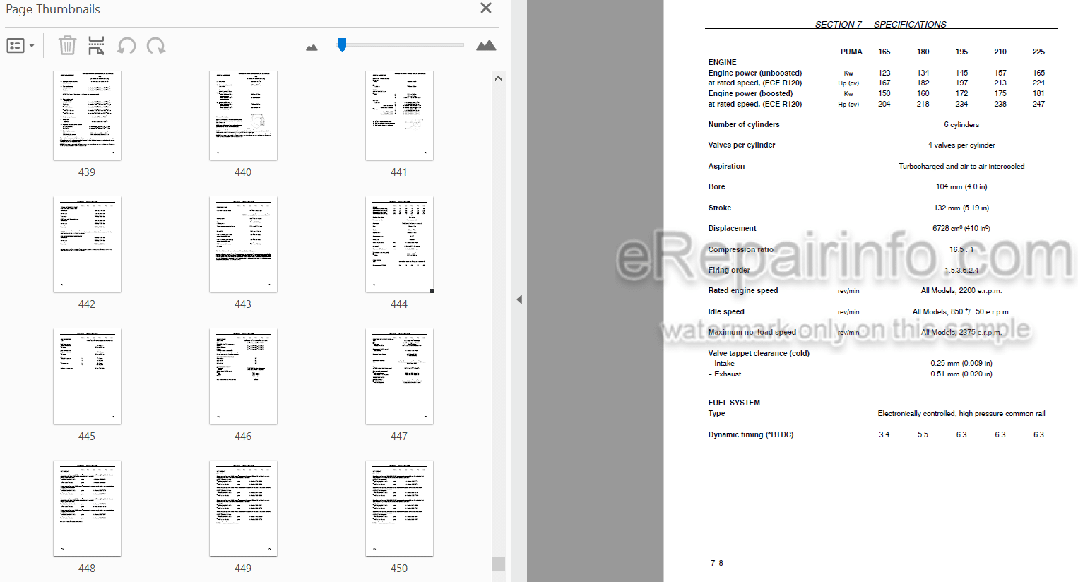 Photo 4 - Case IH Puma 165CVX 180CVX 195CVX 210CVX 225CVX Operators Manual Tractor