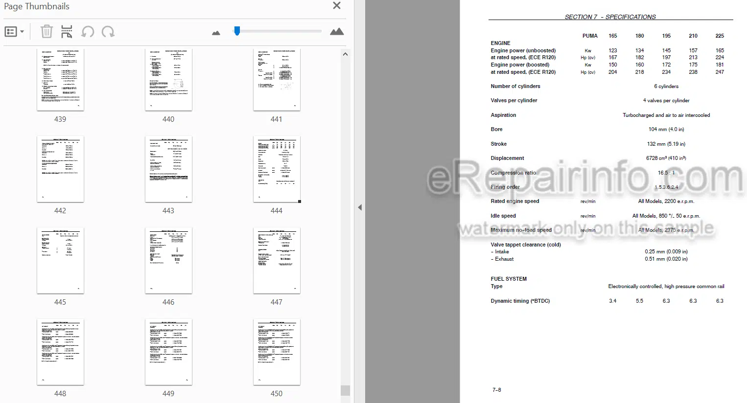 Photo 4 - Case IH Puma 165CVX 180CVX 195CVX 210CVX 225CVX Operators Manual Tractor