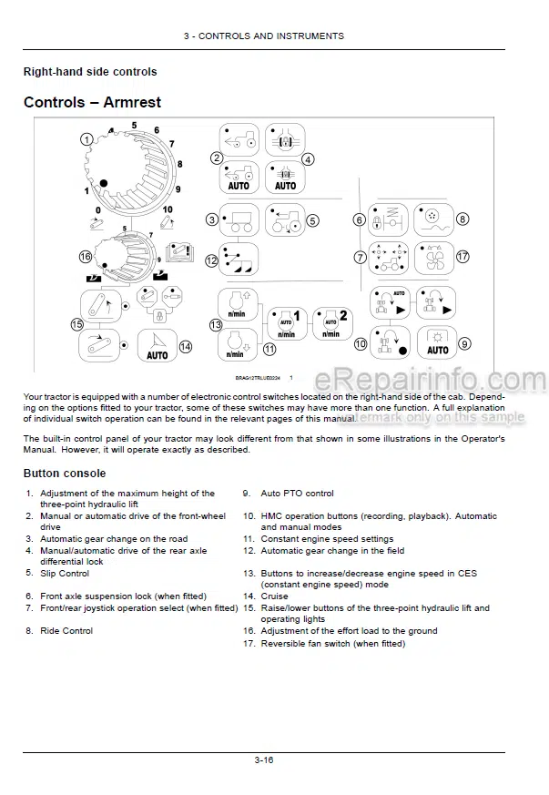 Photo 4 - Case IH Puma 200 215 230 Operators Manual Tractor