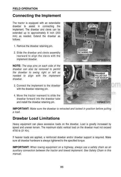 Photo 2 - Case IH Quadtrac Operators Manual Tractor