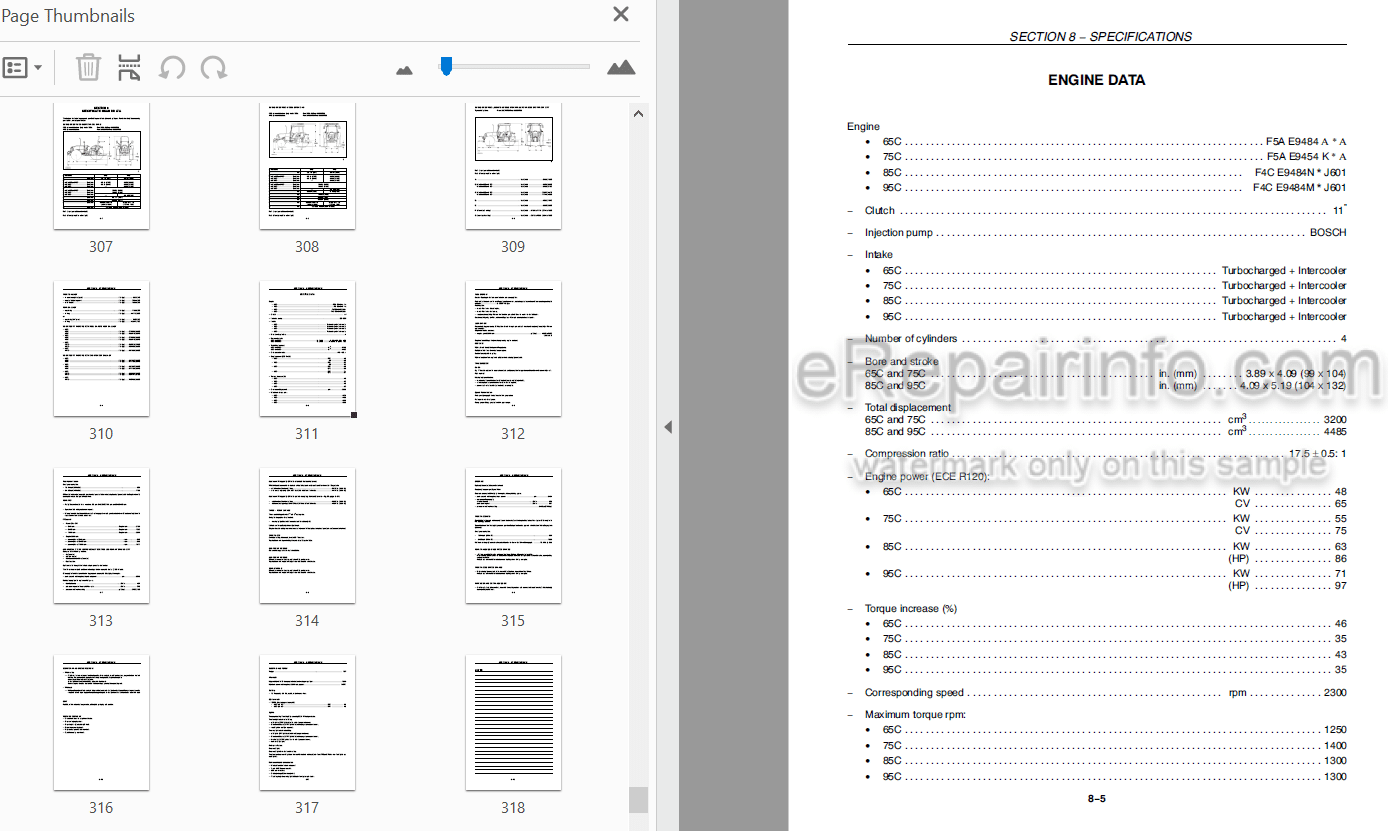 Photo 4 - Case IH Quantum 65C 75C 85C 95C Operators Manual Tractor ZCJB12002-