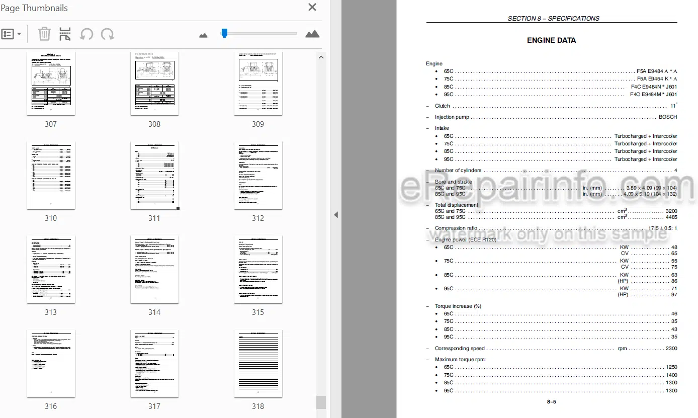 Photo 4 - Case IH Quantum 65C 75C 85C 95C Operators Manual Tractor ZCJB12002-