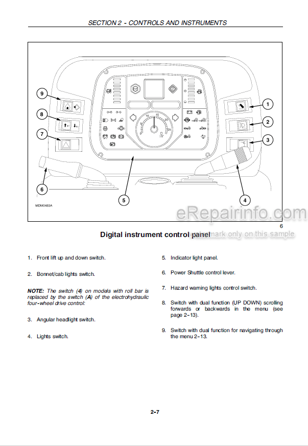 Photo 5 - Case IH Quantum 65C 75C 85C 95C Operators Manual Tractor ZCJB12002-