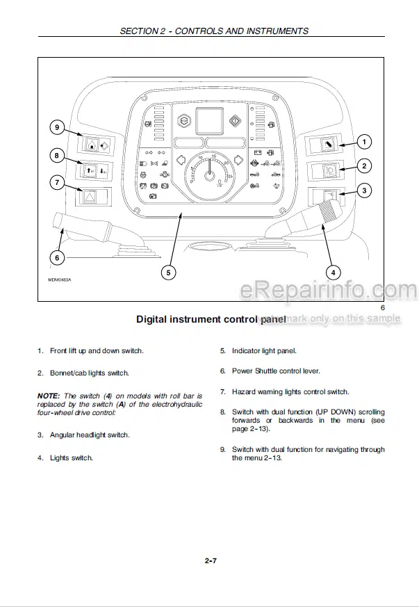Photo 5 - Case IH Quantum 65C 75C 85C 95C Operators Manual Tractor ZCJB12002-