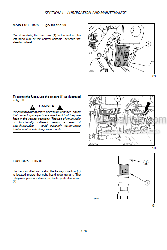 Photo 1 - Case IH Quantum 65C 75C 85C 95C Operators Manual Tractor