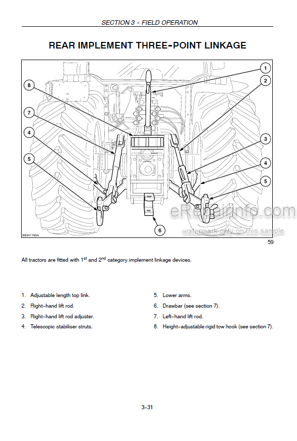 Photo 3 - Case IH Quantum 65C 75C 85C 95C Operators Manual Tractor