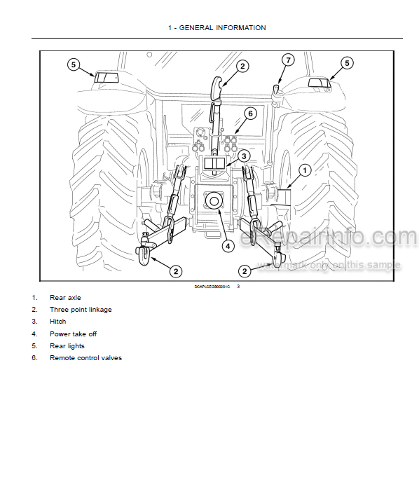 Photo 4 - Case IH Quantum 65V 75V 85V 95V 105V Operators Manual Tractor