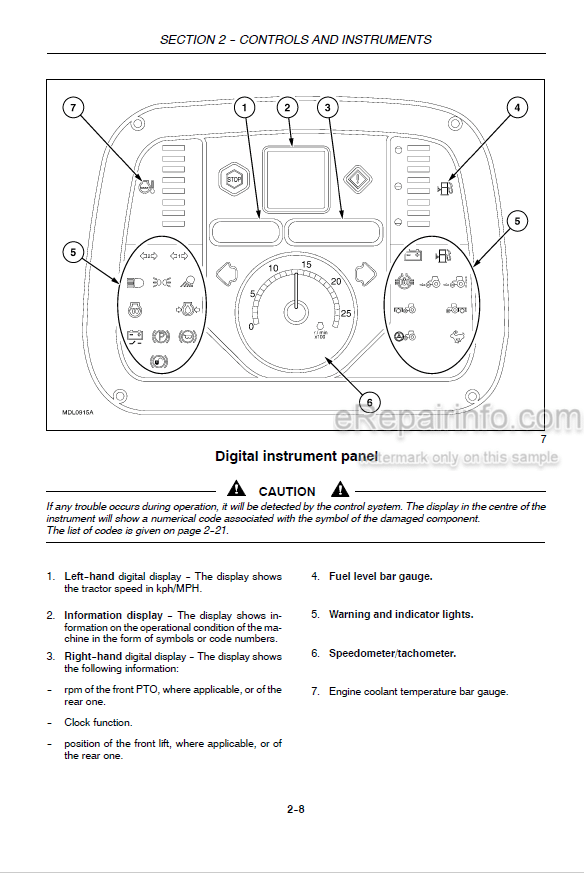 Photo 5 - Case IH Quantum 65V 75V 85V 95V 75N 85N 95N Operators Manual Tractor