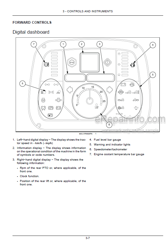 Photo 4 - Case IH Quantum 75F 85F 95F 105F Operators Manual Tractor