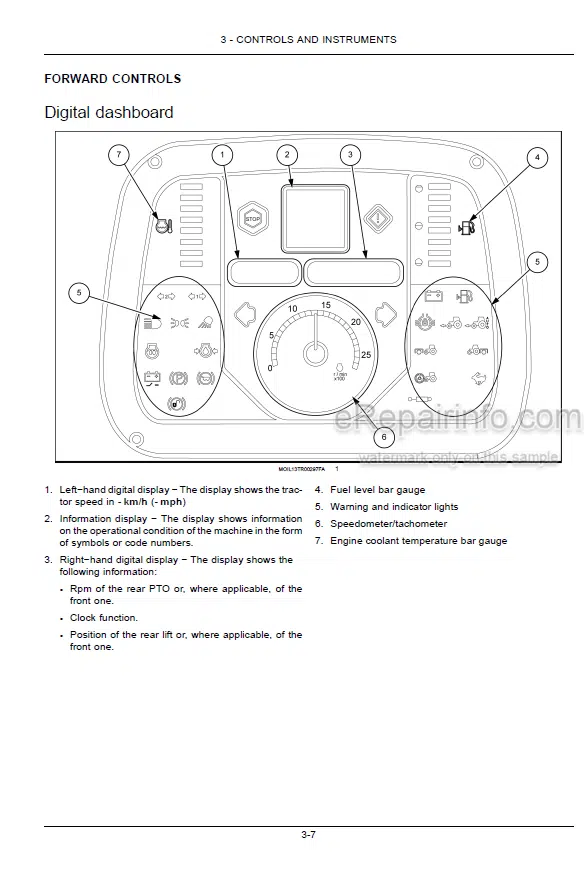 Photo 4 - Case IH Quantum 75F 85F 95F 105F Operators Manual Tractor