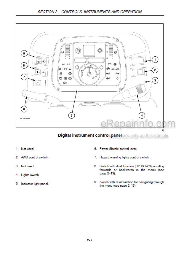 Photo 3 - Case IH Quantum 75F 85F 95F Operators Manual Tractor