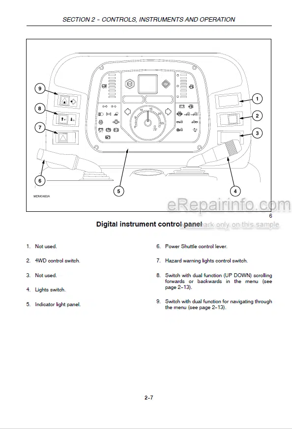 Photo 3 - Case IH Quantum 75F 85F 95F Operators Manual Tractor