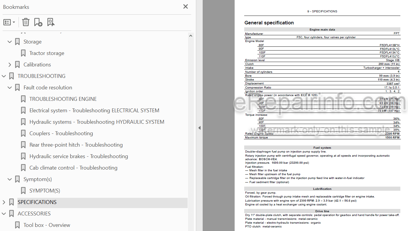 Photo 4 - Case IH Quantum 80F 90F 100F 110F Operators Manual Tractor HLU00001-