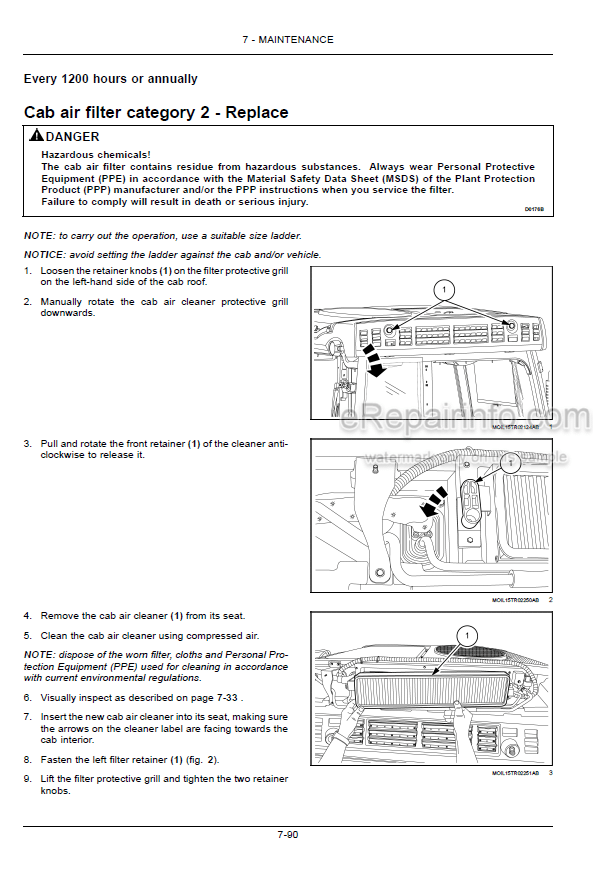Photo 7 - Case IH Quantum 80N 90N 100N 110N Operators Manual Tractor