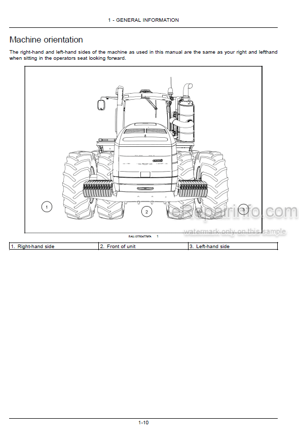Photo 4 - Case IH Rowtrac Steiger Quadtrac 370 420 470 500 540 580 620 Tier 4B Final Operators Manual Tractor ZEF303001-