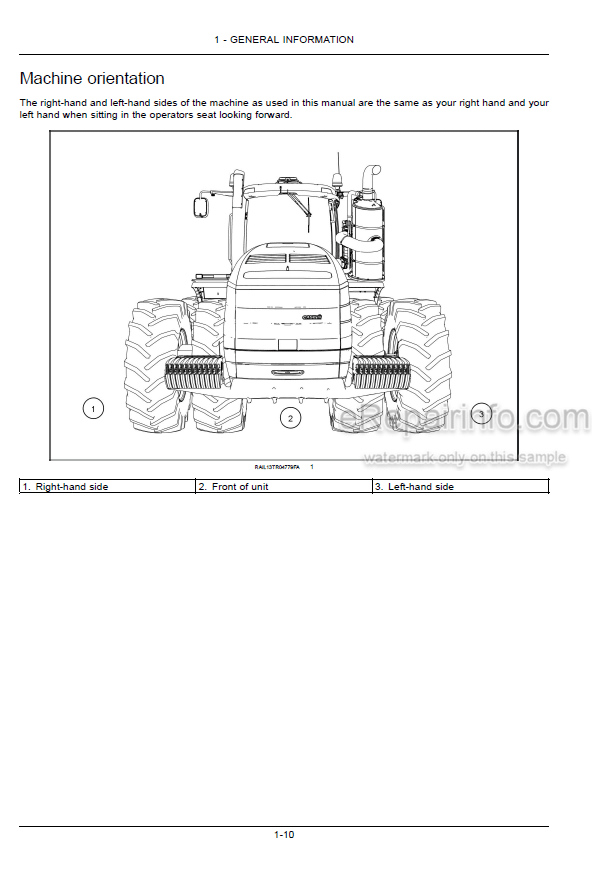 Photo 5 - Case IH Rowtrac Steiger Quadtrac 370 420 470 500 540 580 620 Tier 4B Final Operators Manual Tractor ZFF308001-