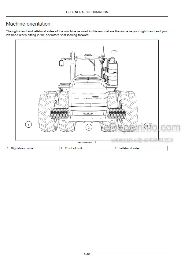 Photo 5 - Case IH Rowtrac Steiger Quadtrac 370 420 470 500 540 580 620 Tier 4B Final Operators Manual Tractor ZFF308001-