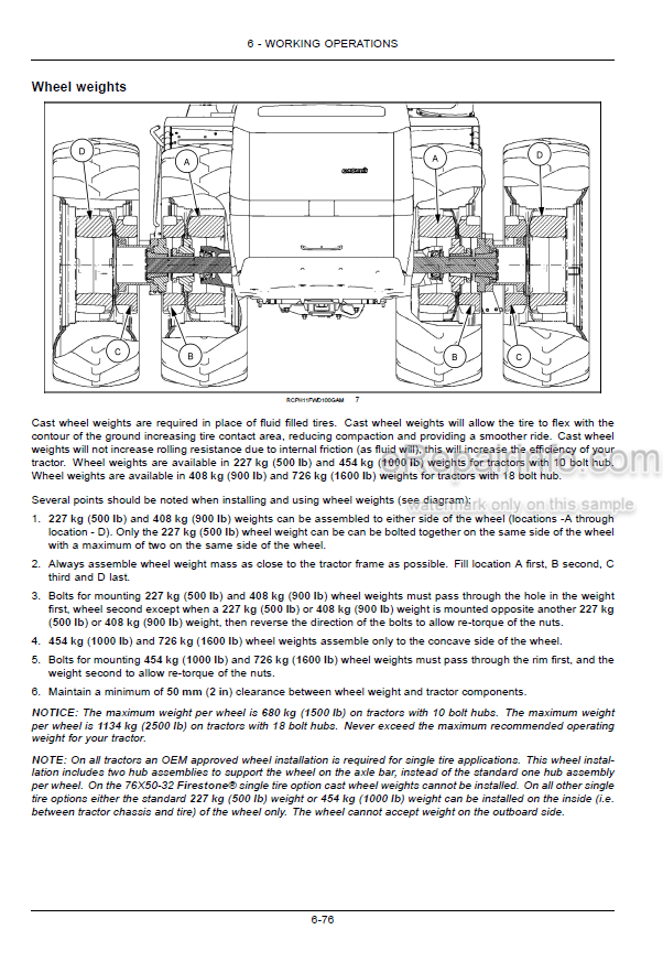 Photo 5 - Case IH Rowtrac Steiger Quadtrac 400 450 500 550 600 Tier 2 Operators Manual Tractor ZGF306300-