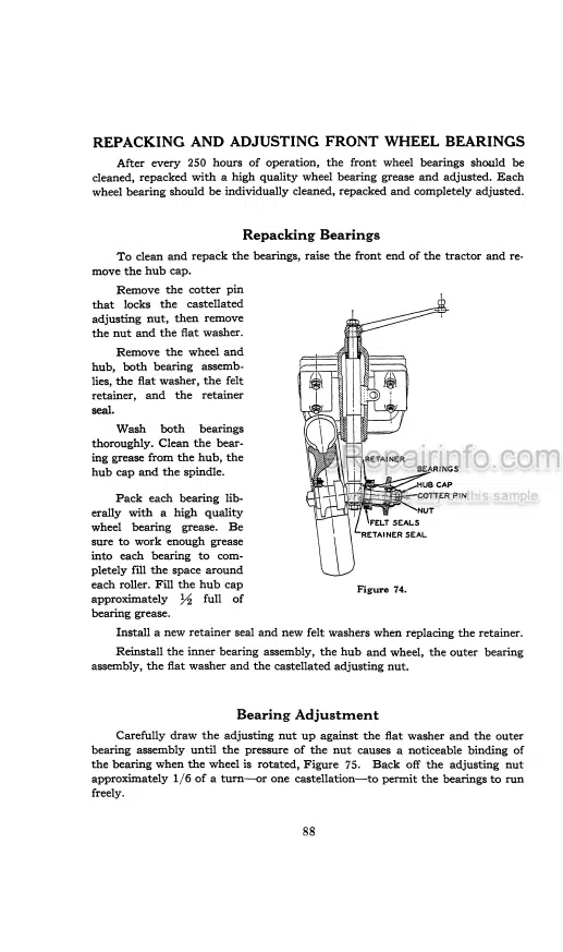 Photo 5 - Case IH S SC SO Operators Manual Tractor
