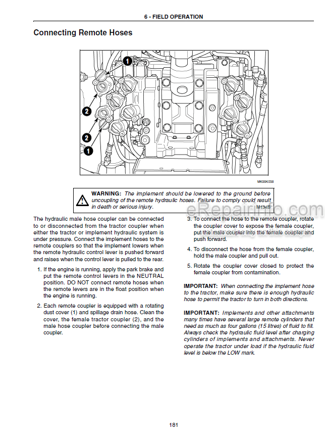 Photo 5 - Case IH Steiger 385 435 485 535 Operators Manual Tractor ZAF118001-