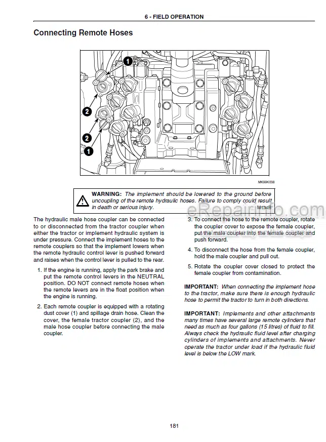 Photo 5 - Case IH Steiger 385 435 485 535 Operators Manual Tractor ZAF118001-