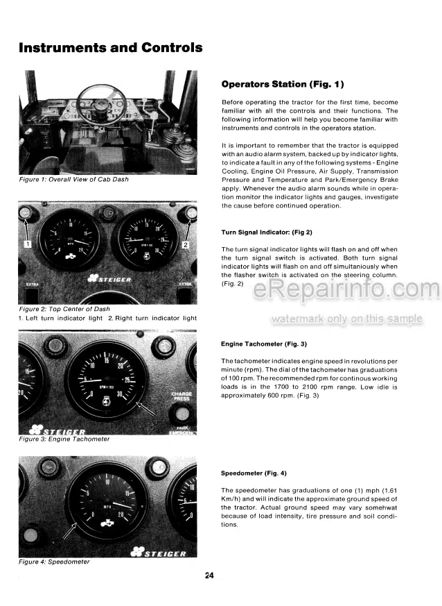 Photo 5 - Case IH Steiger CA CU Operators Manual Industrial Tractor
