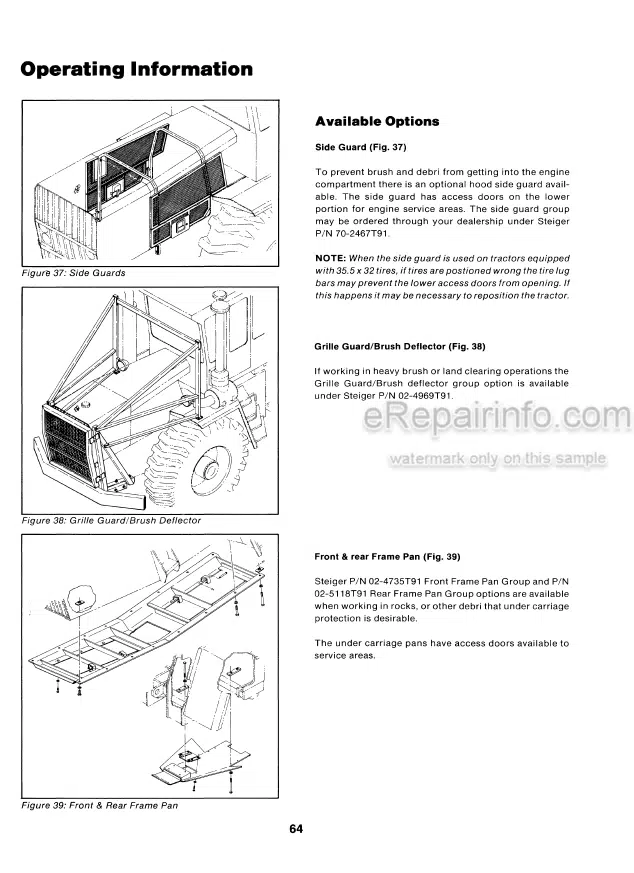 Photo 5 - Case IH Steiger CA CU Operators Manual Industrial Tractor